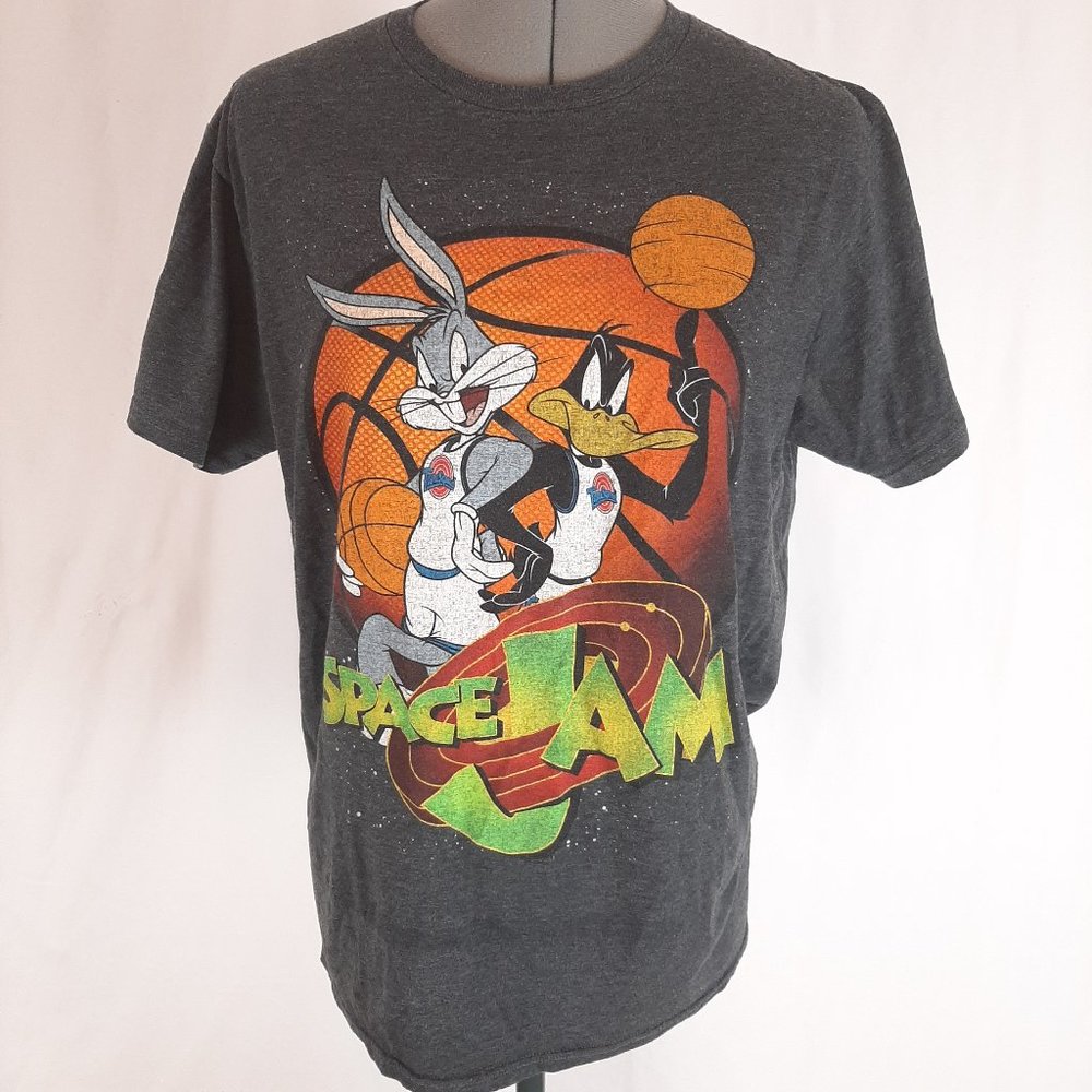 Space Jam Sudadera Oficial De Bugs Bunny Y Daffy Duck - Producto Licenciado Warner Bros, 241gr, Cuello Con Cinta De Sarga